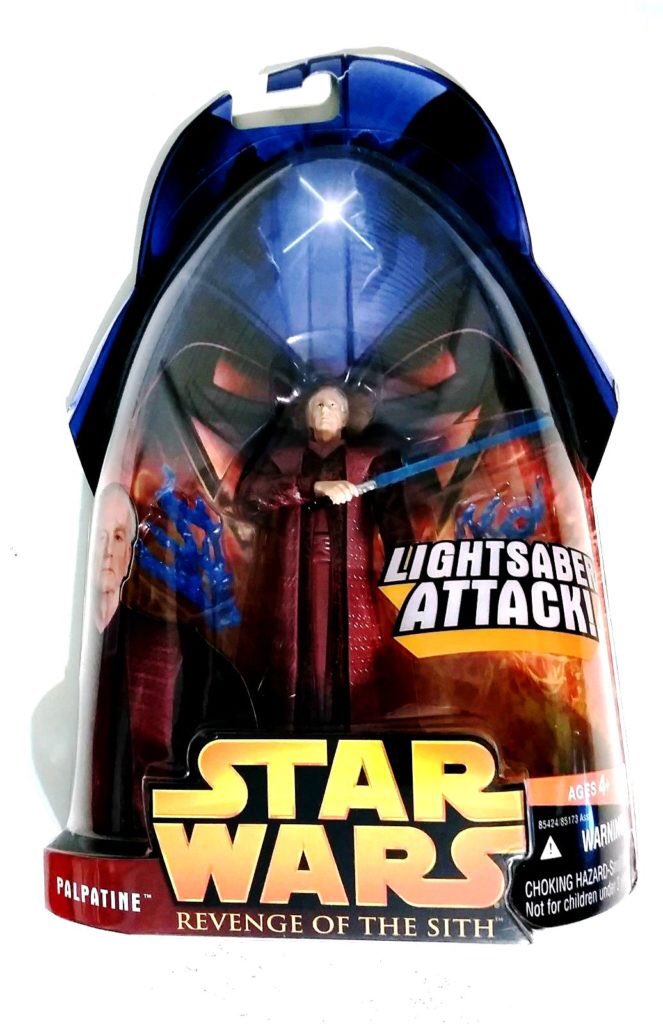Hasbro Star Wars Revenge of the Sith Palpatine blue lightsaber