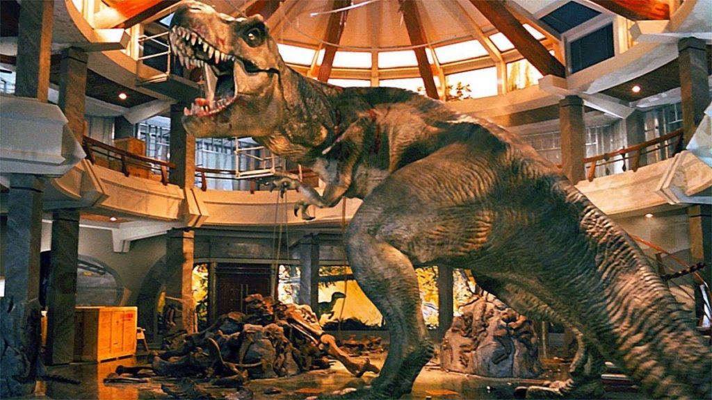 Jurassic Park T. rex VS Raptors