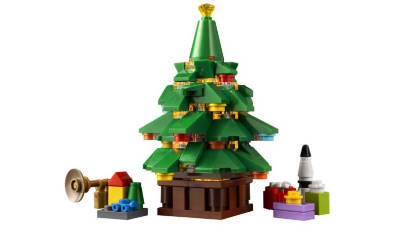 LEGO 10293 Albero della visita di Babbo Natale in primo piano