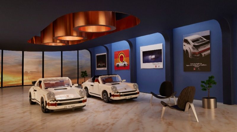 LEGO 10295 Porsche 911 showroom featured