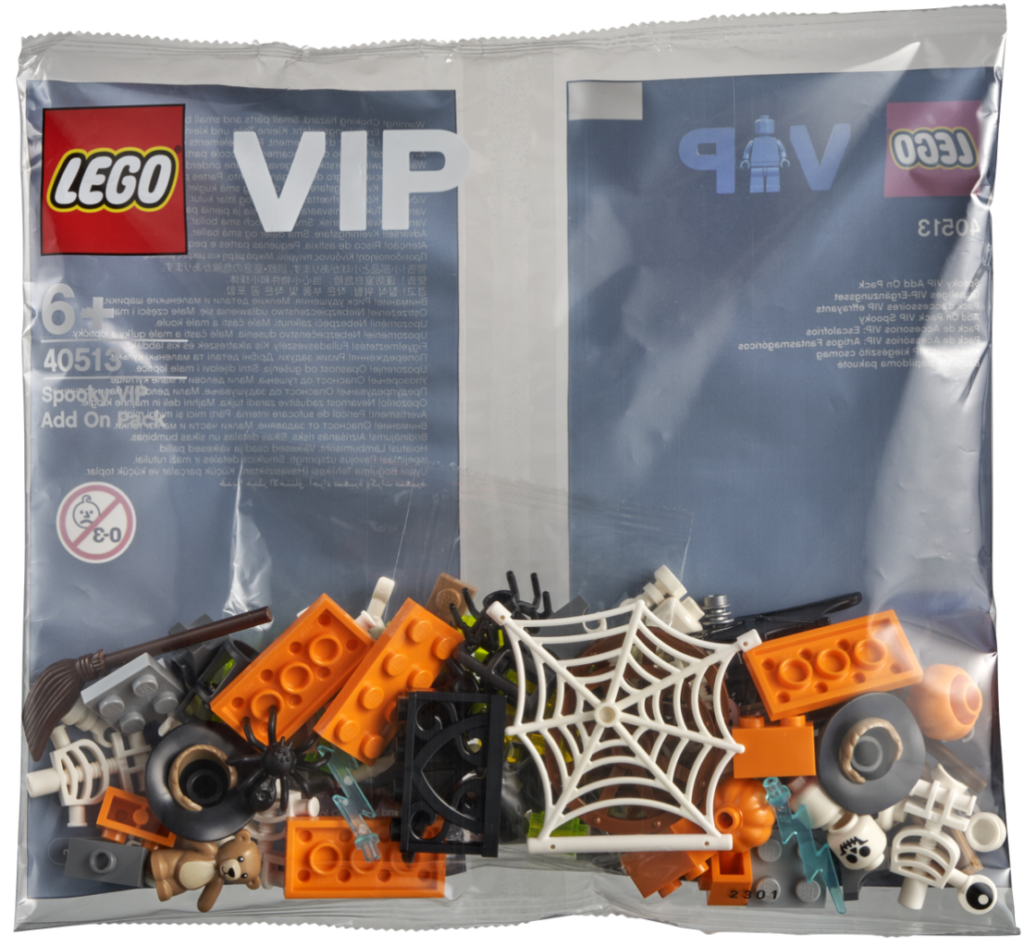 LEGO 40513 Spooky VIP addon pack bag back