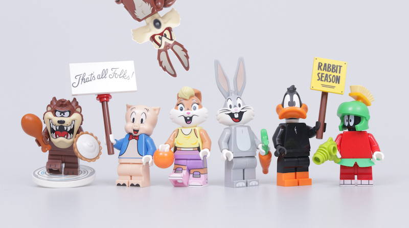 LEGO 71030 Looney Tunes Collective Minifigures განიხილავს სათაურს Wile- ს საშუალებით