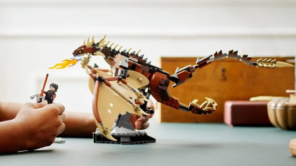 LEGO 76406 Hungarian Horntail Dragon Harry Potter lifestyle featured