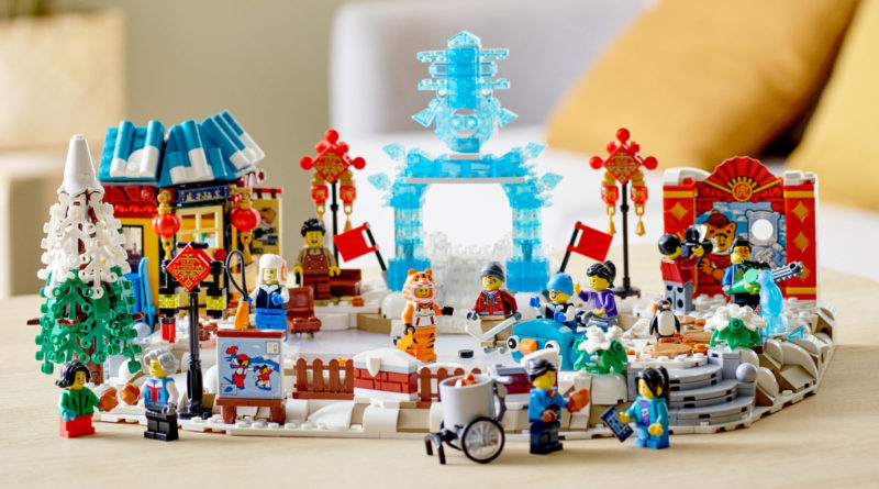 LEGO 80109 Lo stile di vita del Festival del Ghiaccio del Capodanno Lunare in primo piano