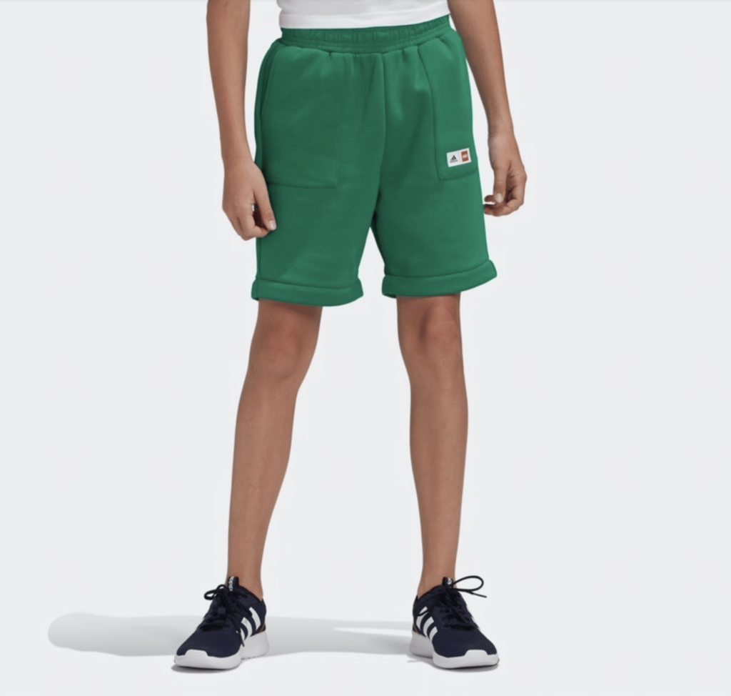 LEGO Adidas sweatpant shorts 1024x974