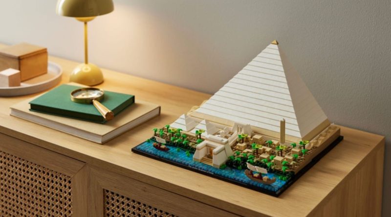 LEGO Architecture 21058 გიზას ცხოვრების წესის დიდი პირამიდა გამორჩეულია