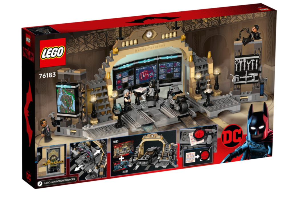 LEGO Batman 76183 Batcave The Riddler Face off box back 1