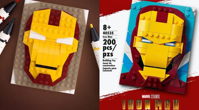 LEGO Brick Sketches 40535 Confronto Iron Man in primo piano