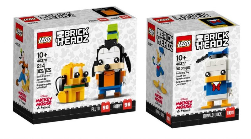 LEGO BrickHeadz 40378 Pippo Plutone 40377 Paperino in primo piano 800 445