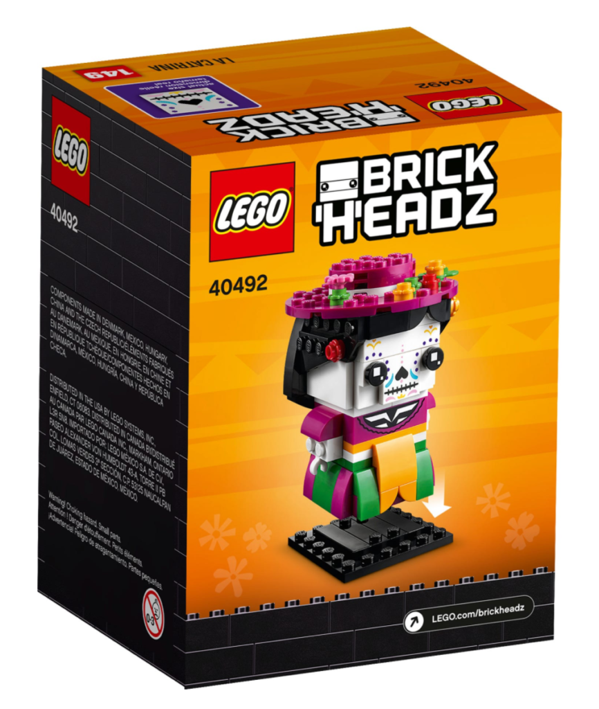 LEGO BrickHeadz 40492 La Catrina box back