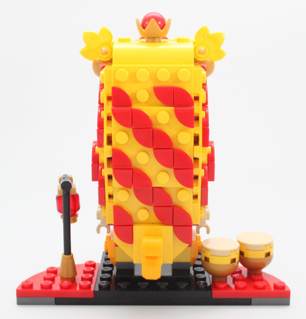 LEGO BrickHeadz 40540 Lion Dance Guy review back 3