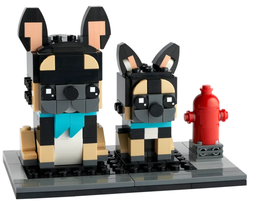 LEGO BrickHeadz 40544 French Bulldog contents
