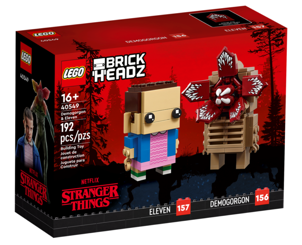 LEGO BrickHeadz 40549 Demogorgon and Eleven box