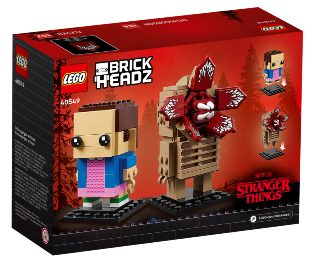 LEGO BrickHeadz 40549 Demogorgon and Eleven box back