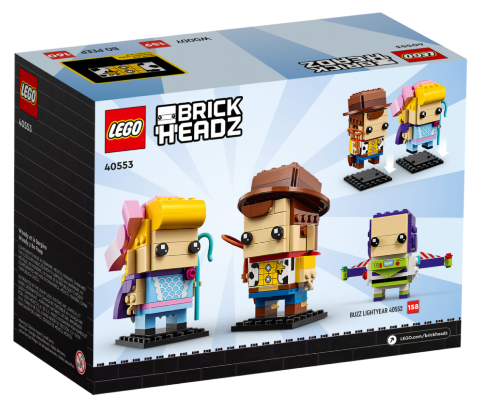 LEGO BrickHeadz 40553 Woody and Bo Peep box back
