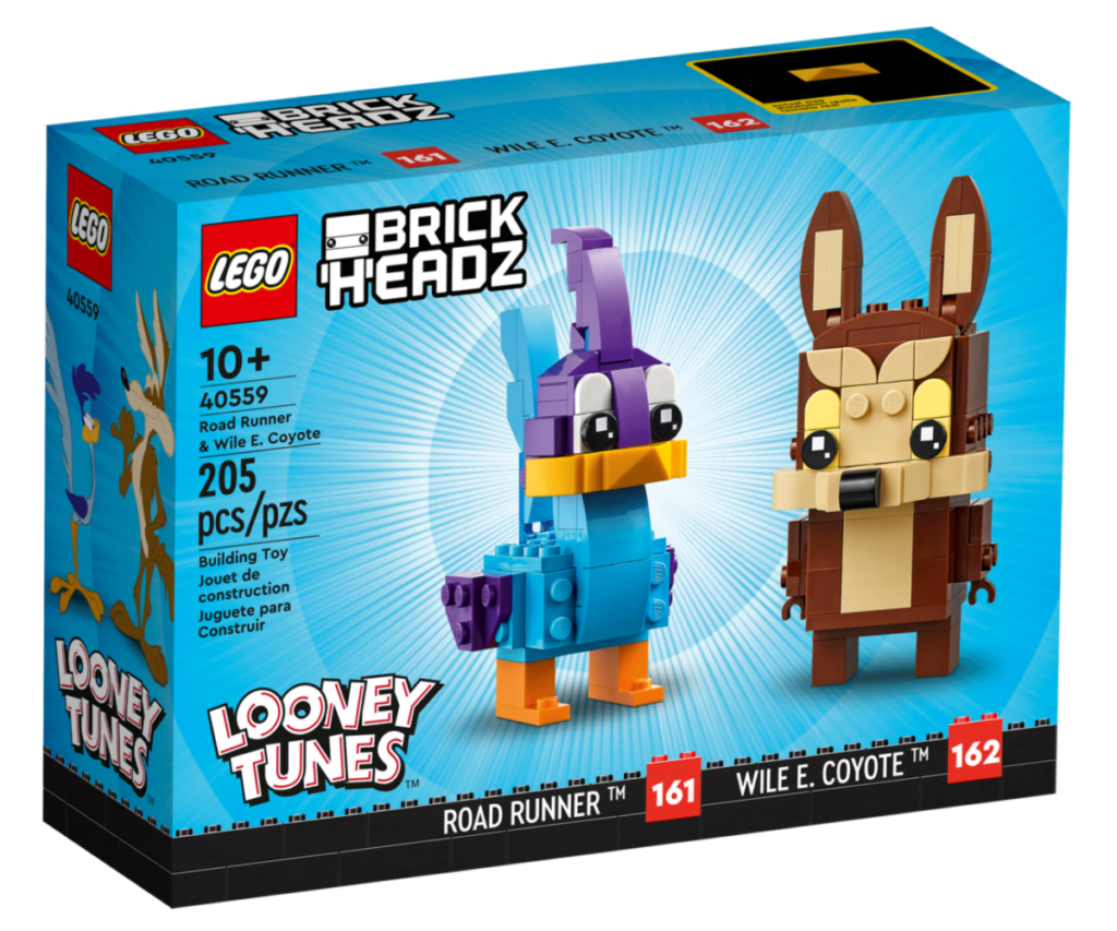 LEGO BrickHeadz 40559 Roadrunner and Wile E. Coyote box