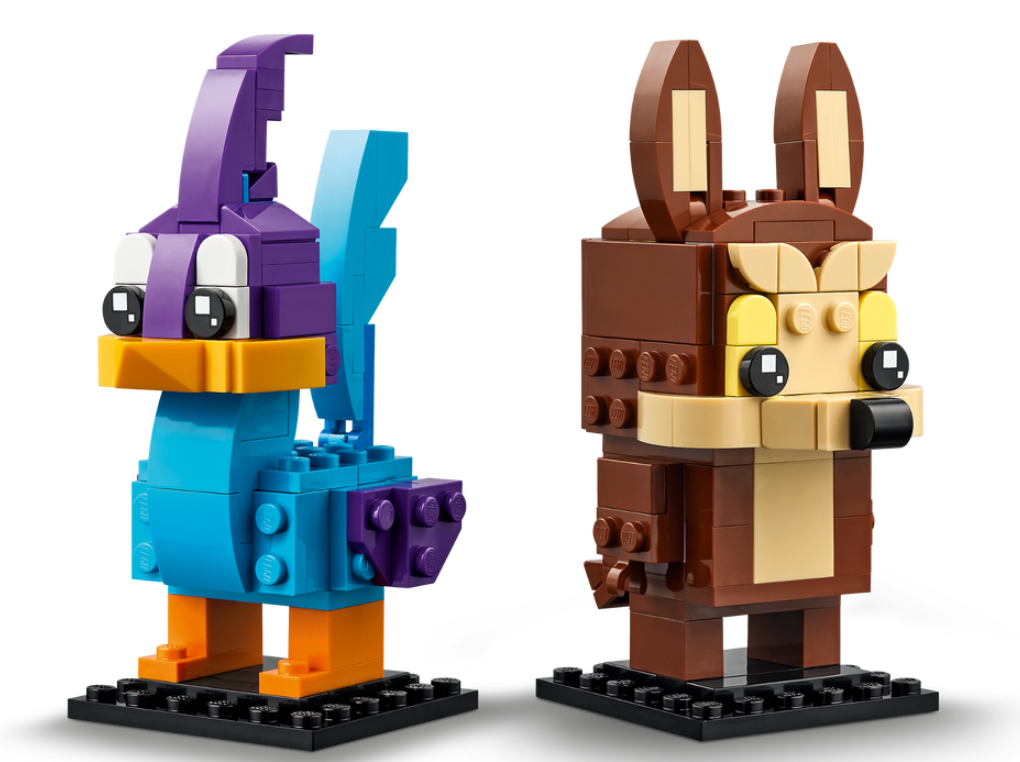 LEGO BrickHeadz 40559 Roadrunner and Wile E. Coyote contents