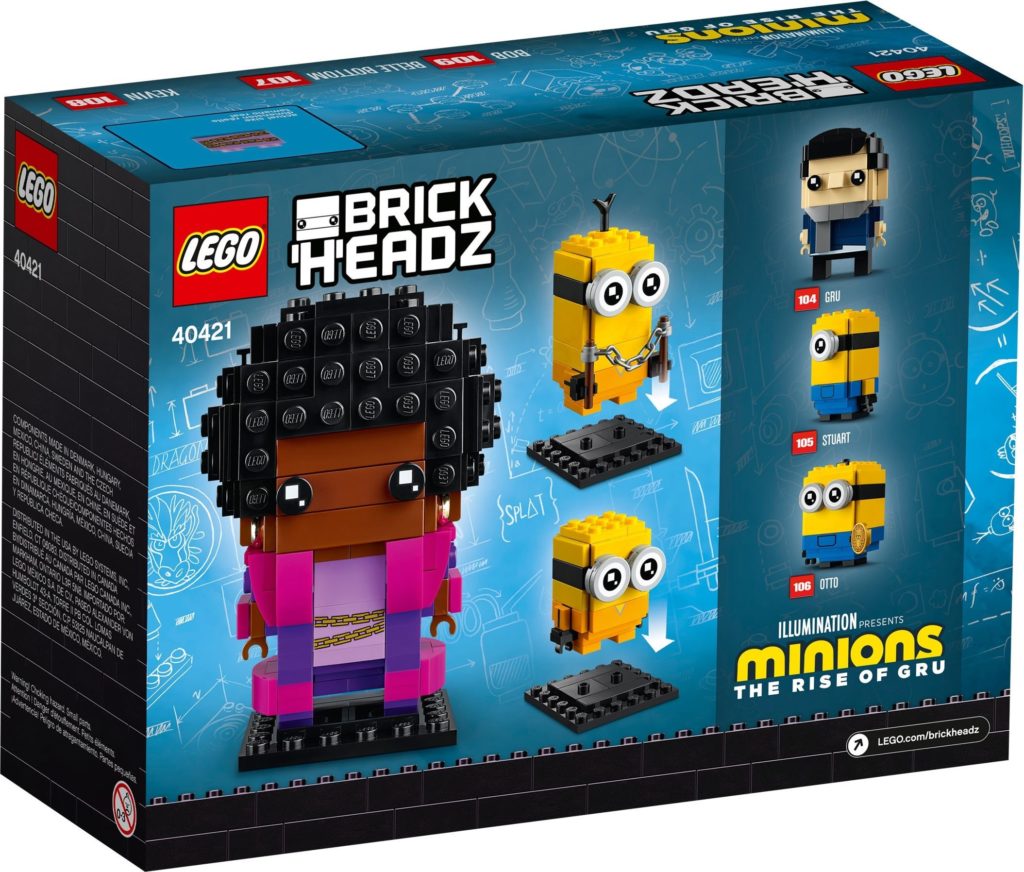 LEGO BrickHeadz Minions 40421 Belle Bottom Bob and Kevin 3