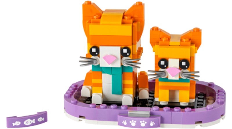 LEGO BrickHeadz Pets 40480 Ginger Tabby Featured