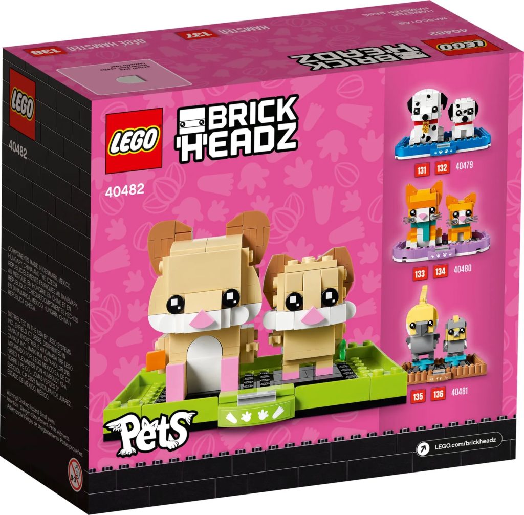 LEGO BrickHeadz Pets 40482 Hamster 3