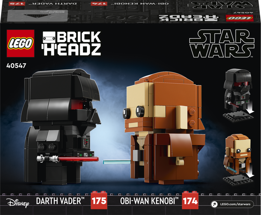LEGO BrickHeadz Star Wars 40547 Obi Wan Kenobi Darth Vader 2