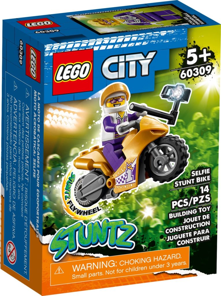 LEGO CITY 60309 სელფის ტრიუკის ველოსიპედი