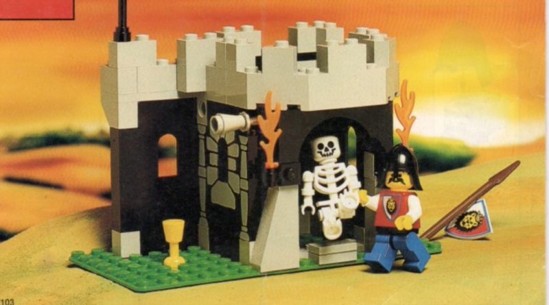 LEGO Castle 6036 Skeleton တွင် အံ့အားသင့်ဖွယ် အသားပေးဖော်ပြခဲ့သည်။