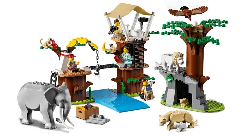 LEGO City 60307 ველური ბუნების სამაშველო ბანაკი გამორჩეულია