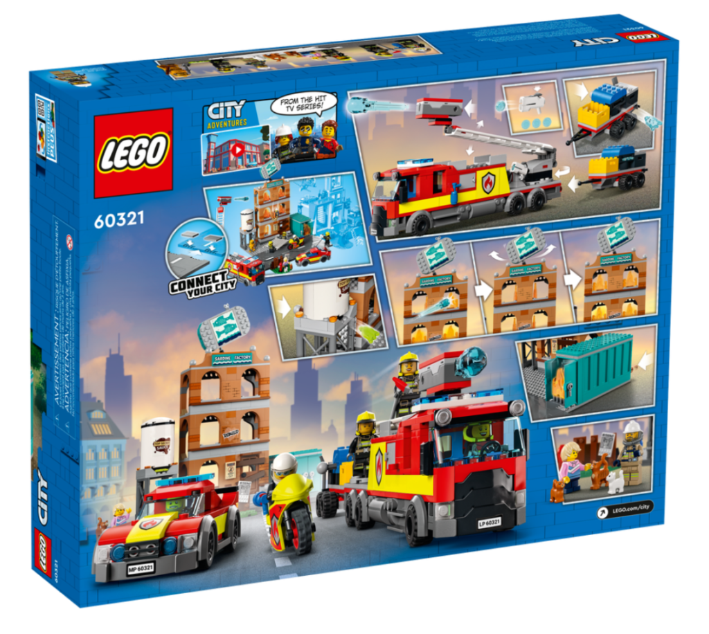 LEGO City 60321 Fire Brigade box back