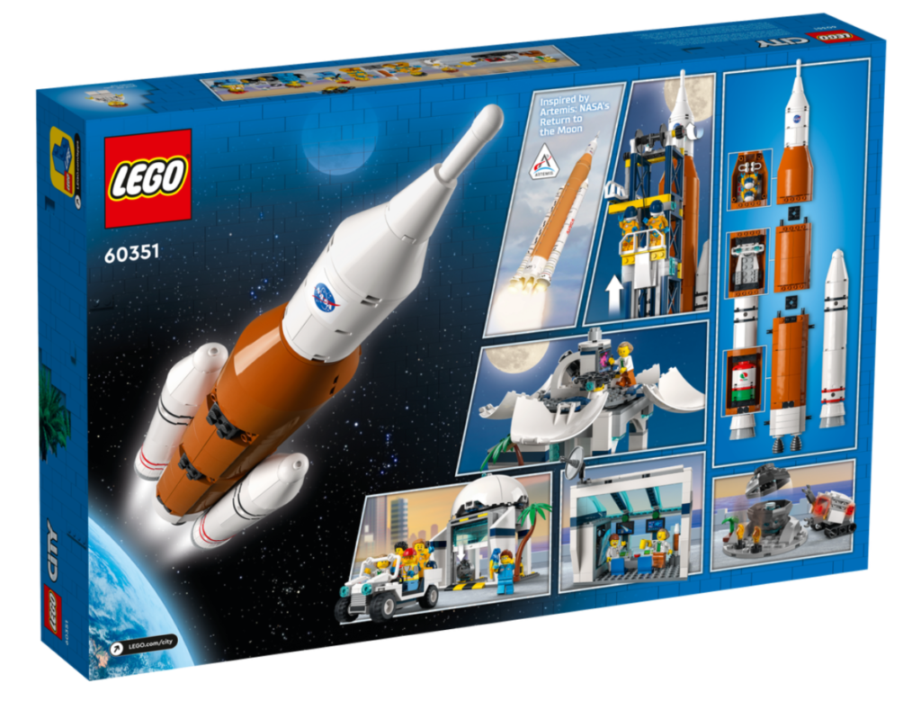 LEGO City 60351 Rocket Launch Center Box back