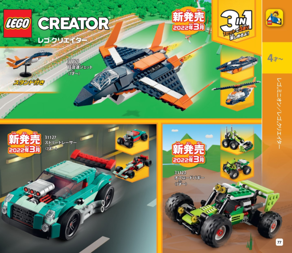 LEGO Creator 2022 catalogue high quality