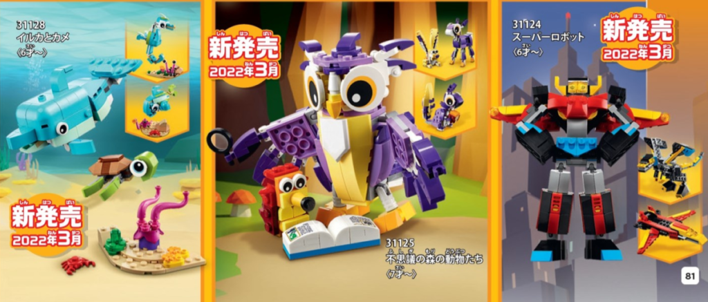 LEGO Creator 2022 catalogue high quality 2 1024x437