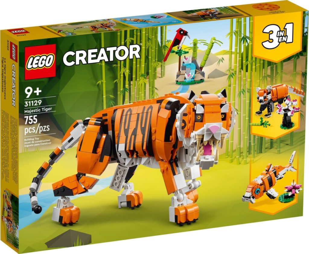 LEGO Creator 3 in 1 31129 Majestic Tiger 1 1024x844