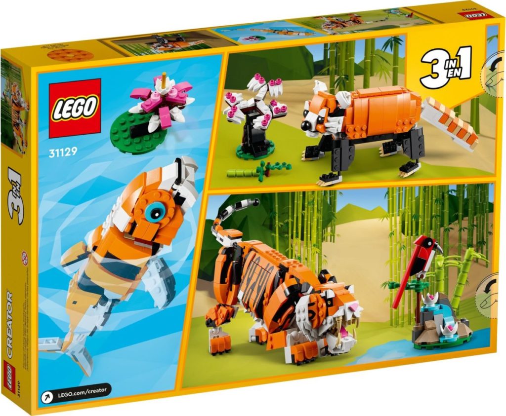 LEGO Creator 3 in 1 31129 Majestic Tiger 7 1024x843