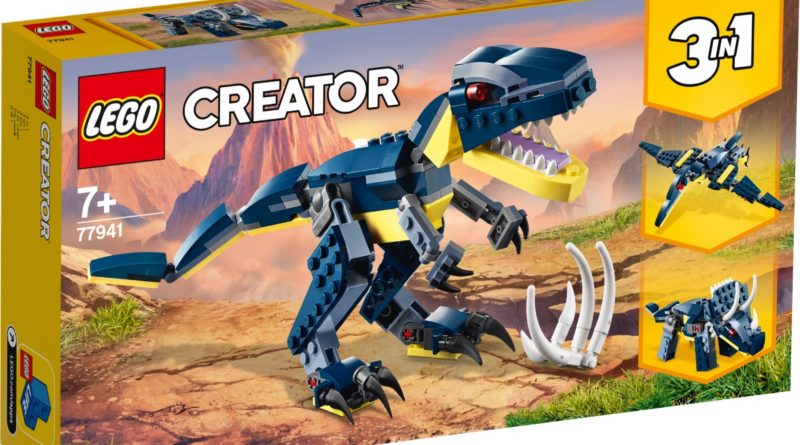 LEGO Creator 77941 Mighty Dinosaurs in primo piano