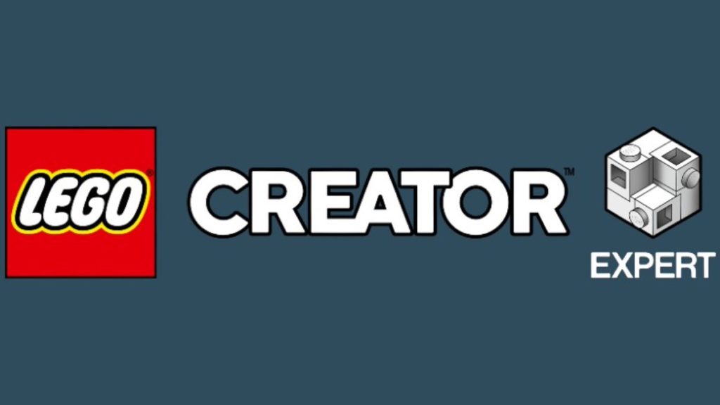 LEGO Creator expert logo in primo piano ridimensionato