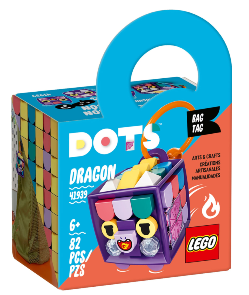 LEGO DOTS 41939 Medaglietta per borsa Drago