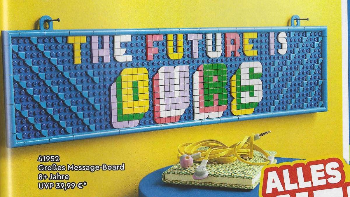 Catalogue details LEGO DOTS message board models in 2022