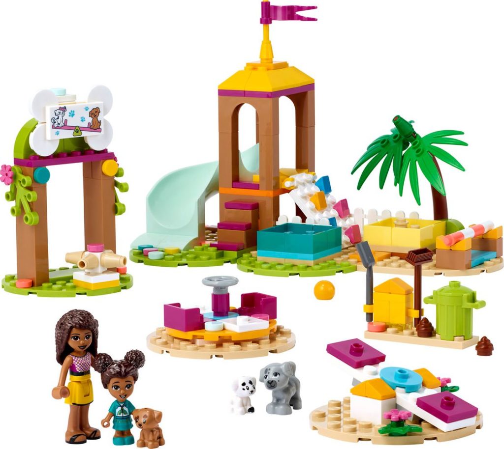 LEGO Friends 41698 Animal Playground contents 1024x914