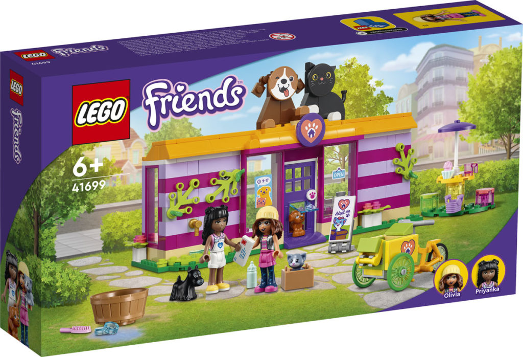 LEGO Friends 41699 Animal Adoption Cafe box