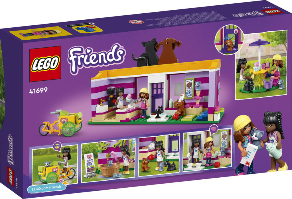 LEGO Friends 41699 Animal Adoption Cafe box back