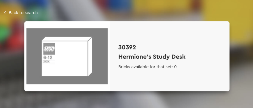 LEGO Harry Potter 30392 Hermiones Study Desk Bricks and Pieces