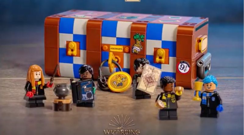 LEGO Decorated Harry Potter Sorting Table on Support