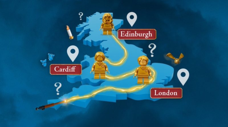 LEGO Harry Potter Magical Mystery Hunt Map ကိုအသားပေးဖော်ပြသည်