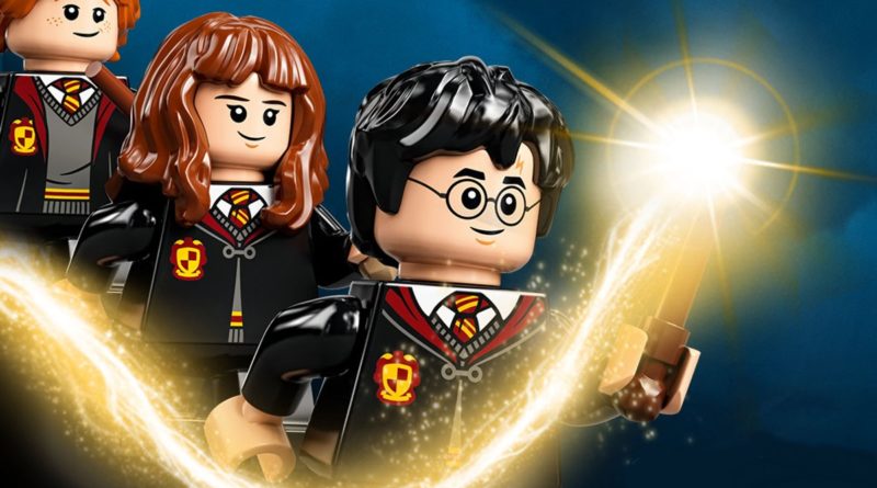 LEGO Harry Potter Ron Harry Hermione in primo piano