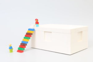 SD IKEA BYGGLEK Box met deksel, wit; 26 x 18 x 12 cm