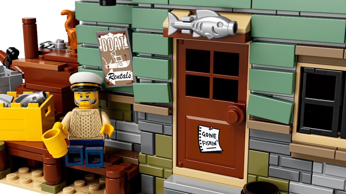 LEGO Ideas 21310 Old Fishing Store Featured Detail