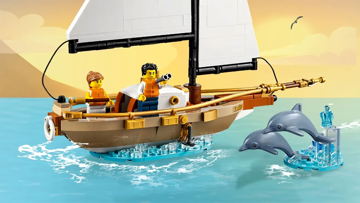 LEGO Ideas 40487 Sailboat Adventure Flat Box Art Resized Featured