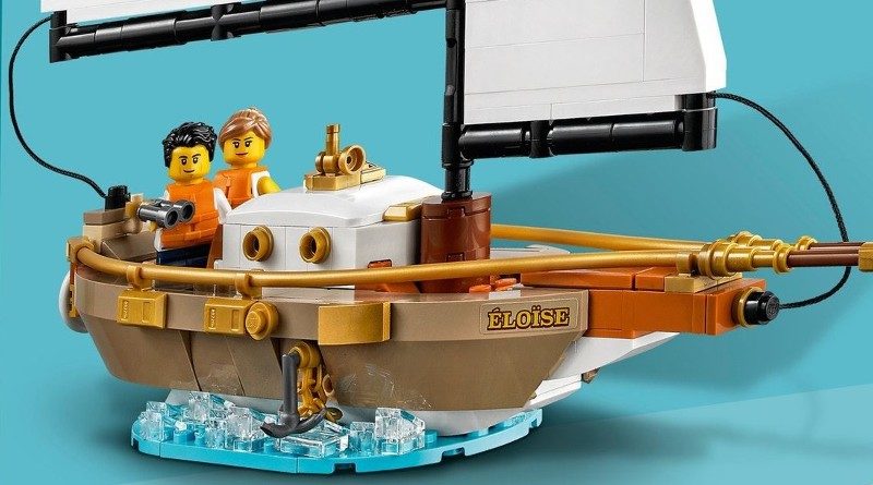 LEGO Ideas 40487 Sailboat სათავგადასავლო ყუთი უკან გამორჩეული