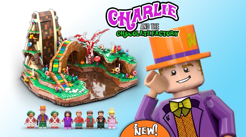 Charlie È™i Fabrica De CiocolatÄƒ GÄƒsesc Biletul De Aur La 10k Pe Lego Ideas